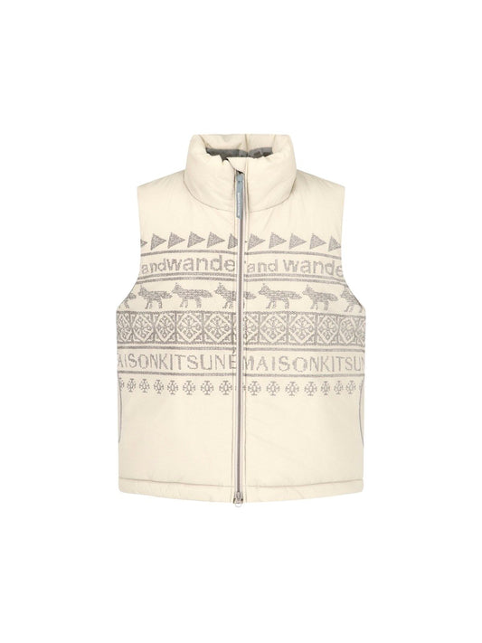 X Maison Kitsuné Gilet "Nordic Border"