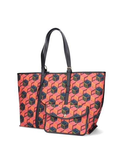 Borsa Shopper "Cubic Monogram Jacquard"