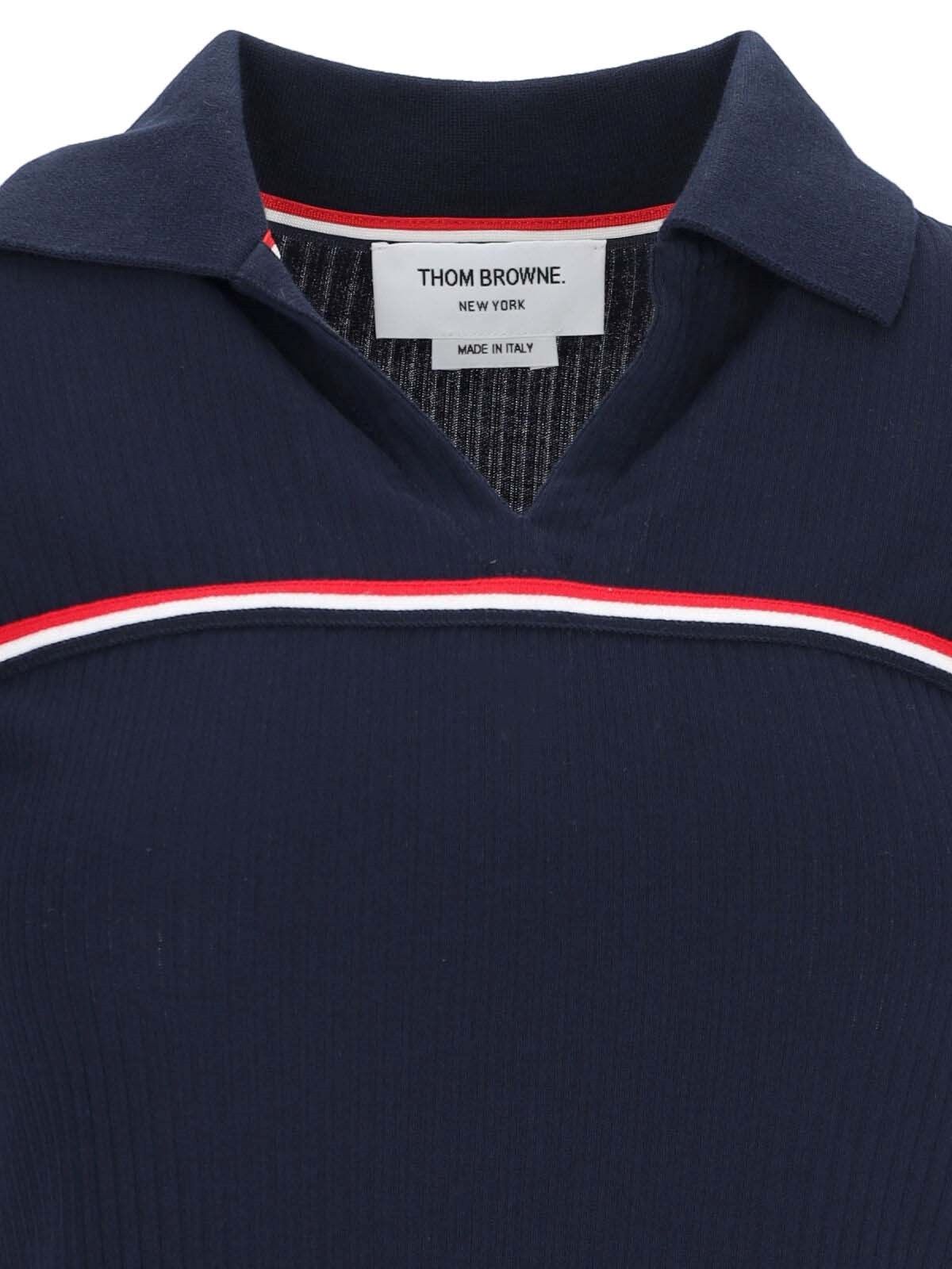 Polo in maglia "Three Stripes"