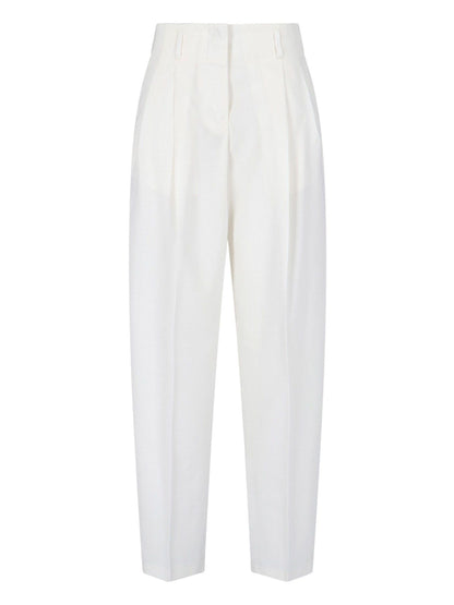 Straight leg trousers