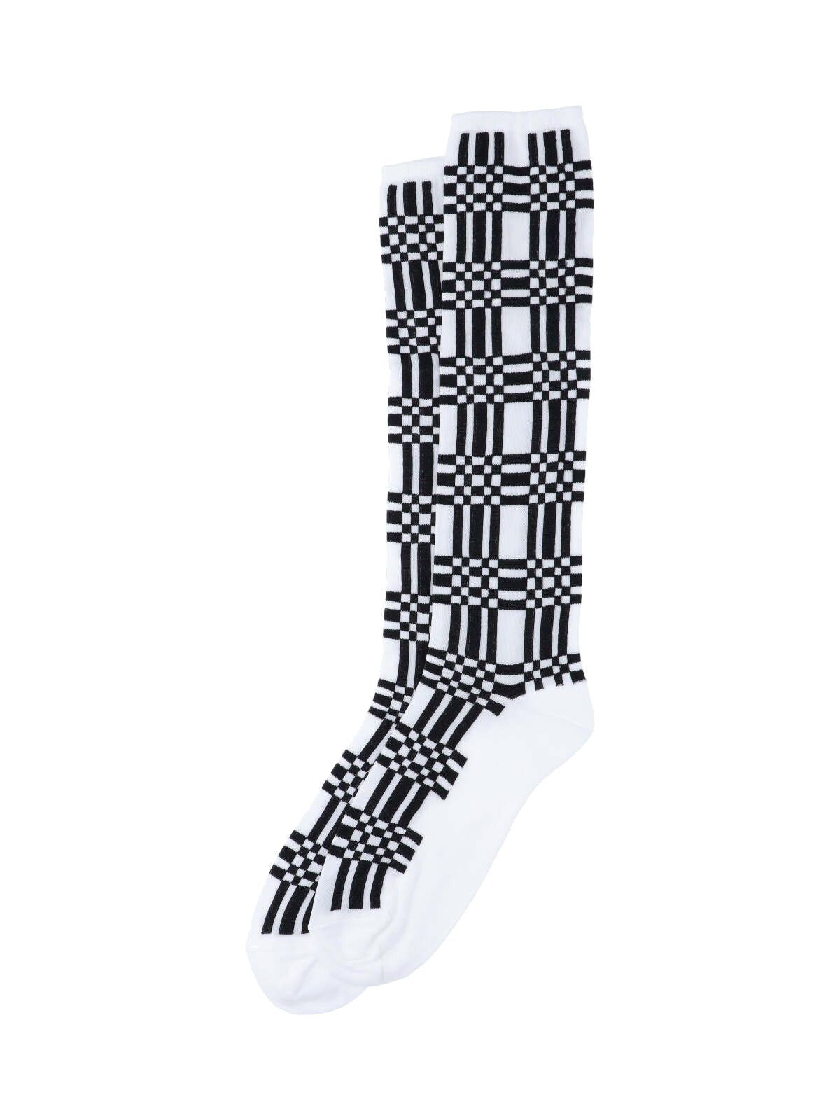 Socks with square detail