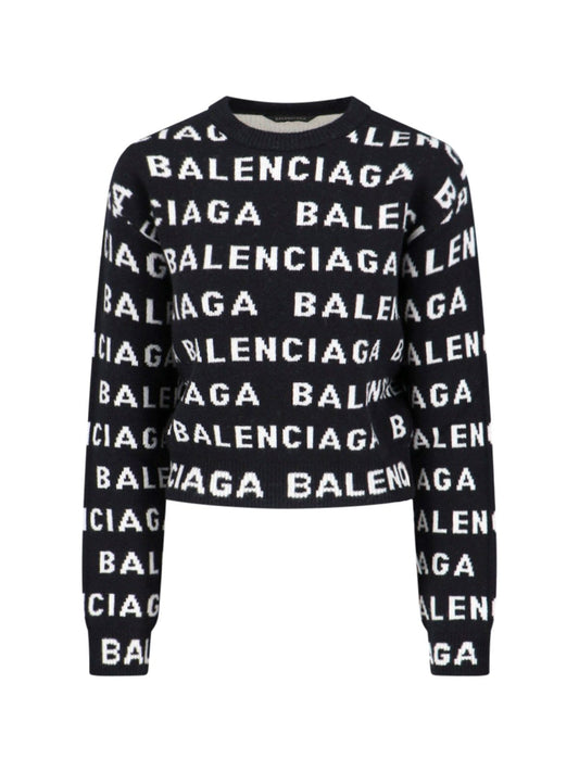 All-over logo sweater