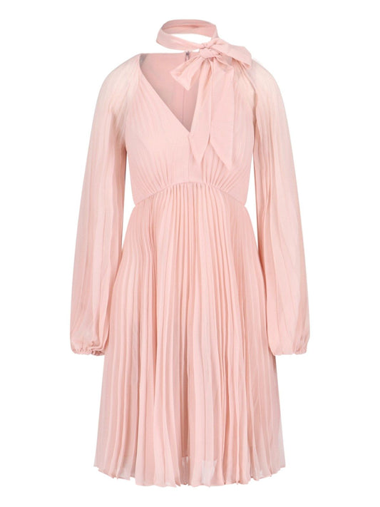 "Sunray pleated" midi dress