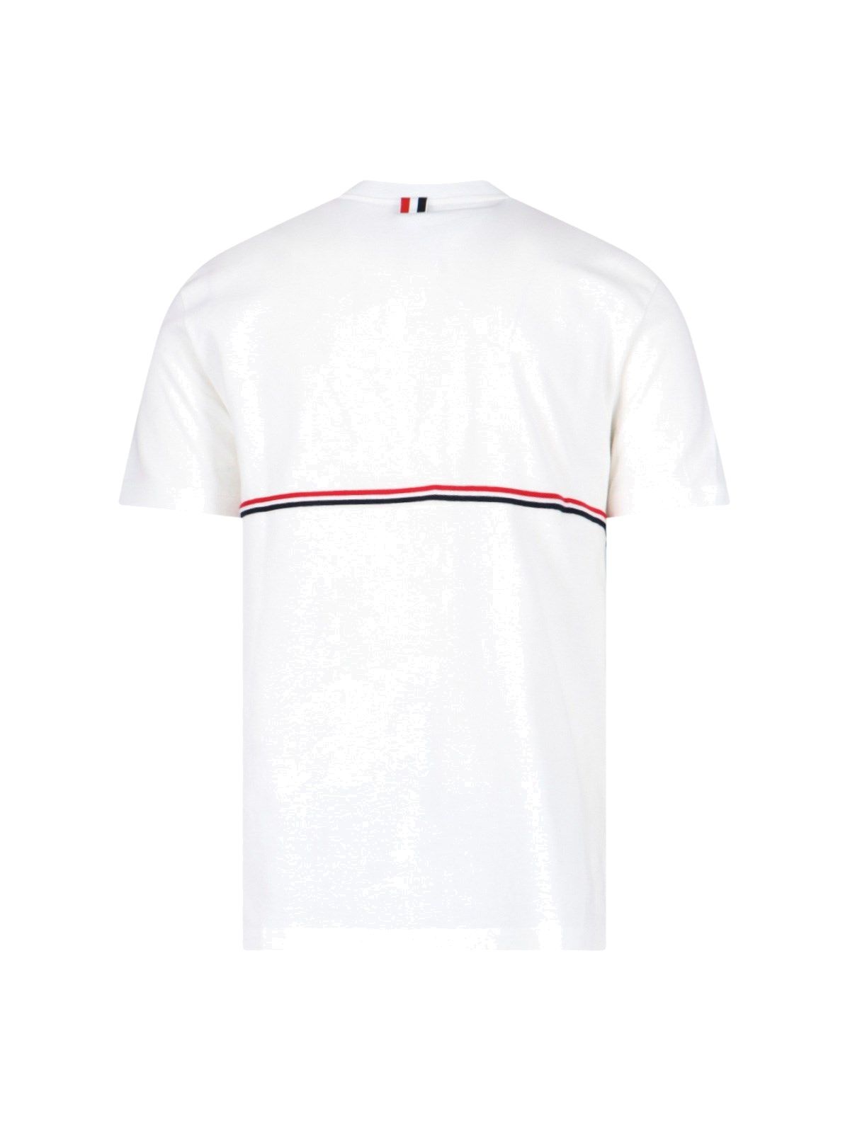 T-shirt dettaglio tricolore