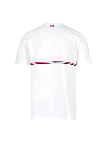 T-shirt dettaglio tricolore