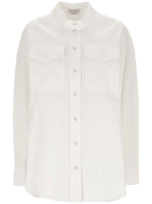 Alexander McQueen Shirts Optical white