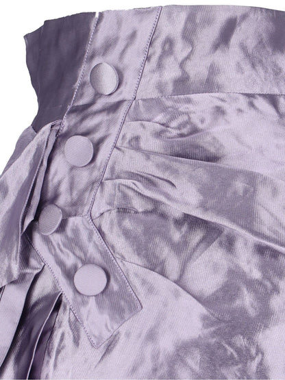 Gonna midi drappeggiata