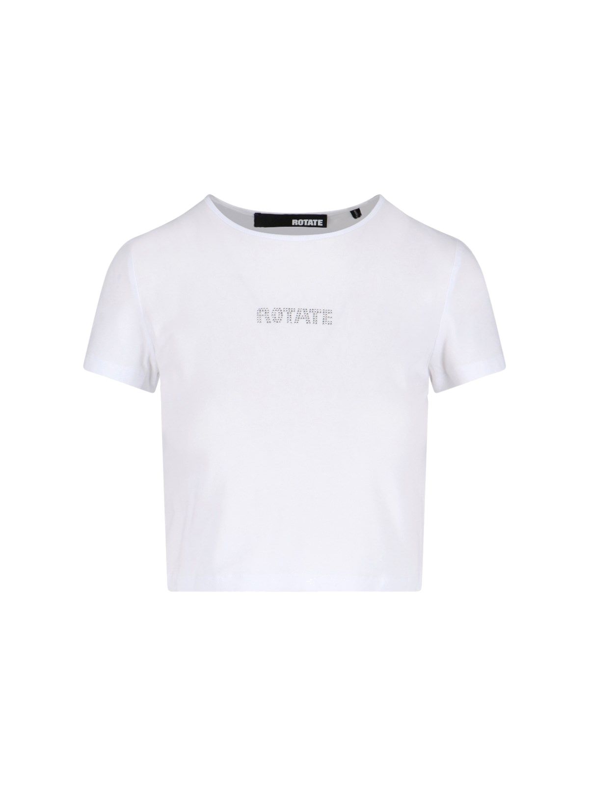 Kurzes T-Shirt mit Logo