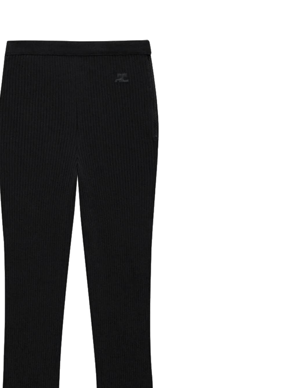 Reediton ribbed flared trousers