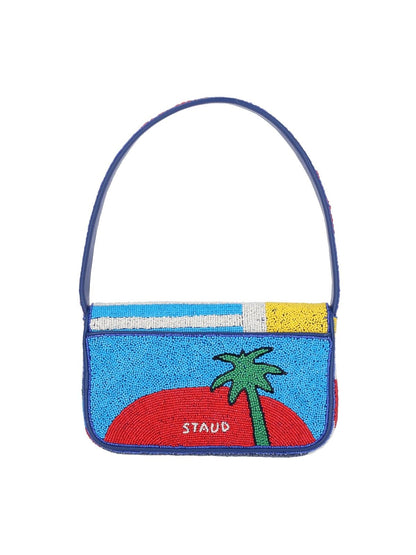 Borsa a spalla con perline "Tommy Palms"