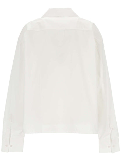 Shirt with pleat detail