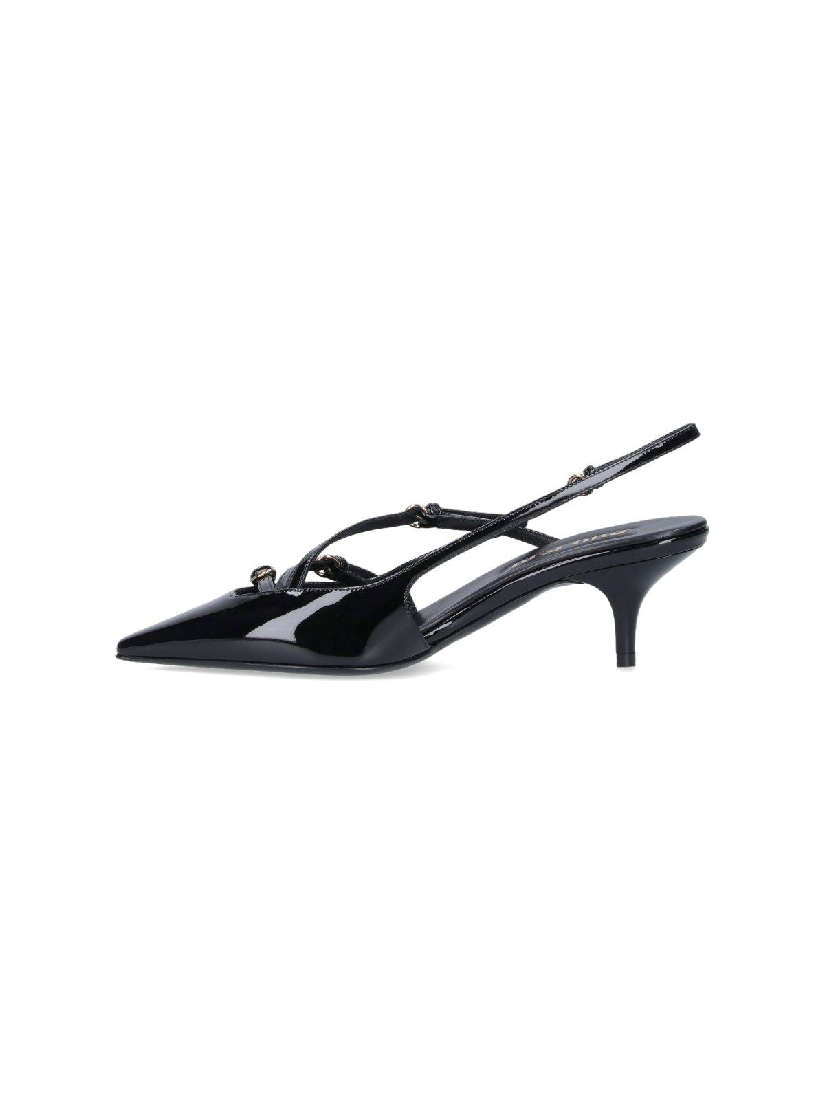 Décolleté slingback con cinturini