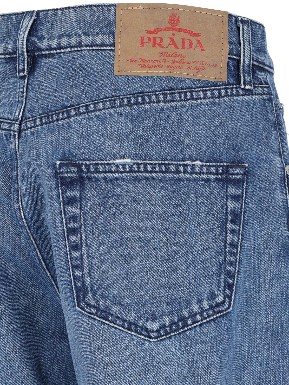 Jeans dritti logo