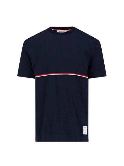 T-shirt dettaglio tricolore