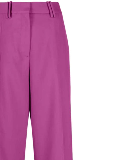 Straight leg trousers with pleats