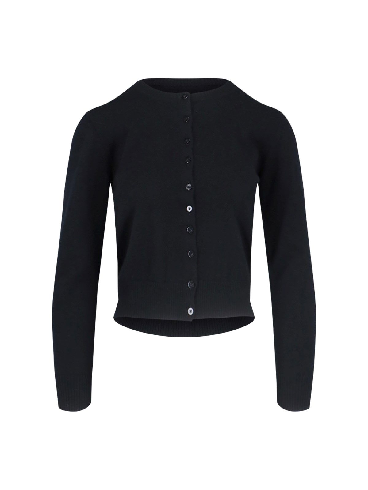 Cardigan con maglia crop