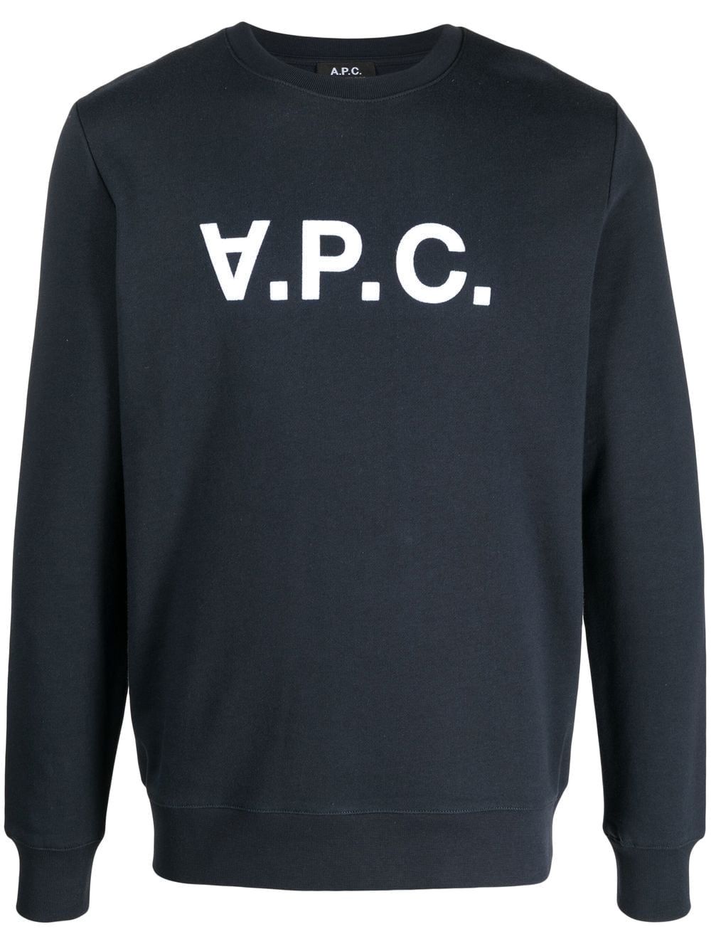 V.P.C. felpa in cotone con stampa logo