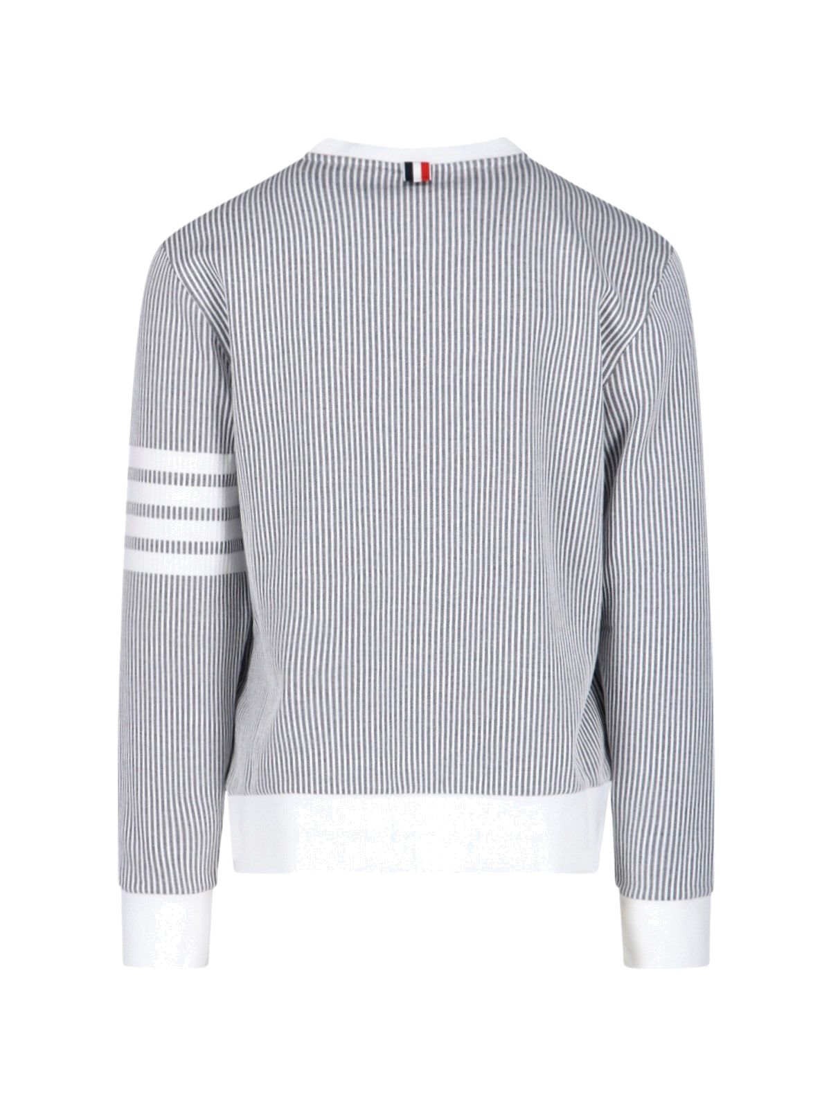 Striped crewneck sweatshirt