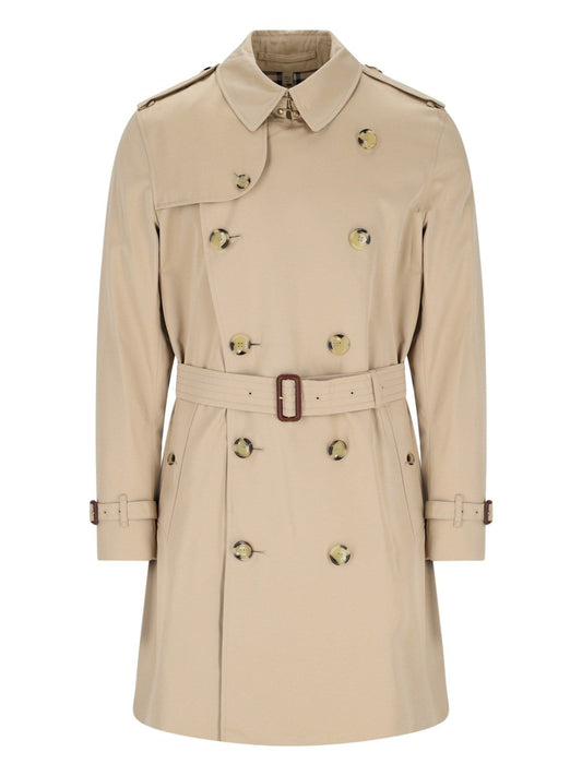 Double-breasted trench coat