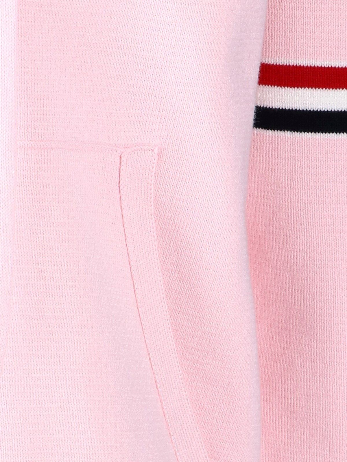 Zip sweatshirt with tricolour details