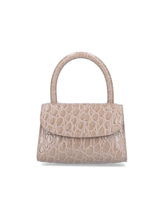 Mini Borsa "Mud Circular" in Pelle Goffrata Croco