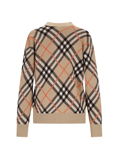 Cardigan in misto lana "Check"