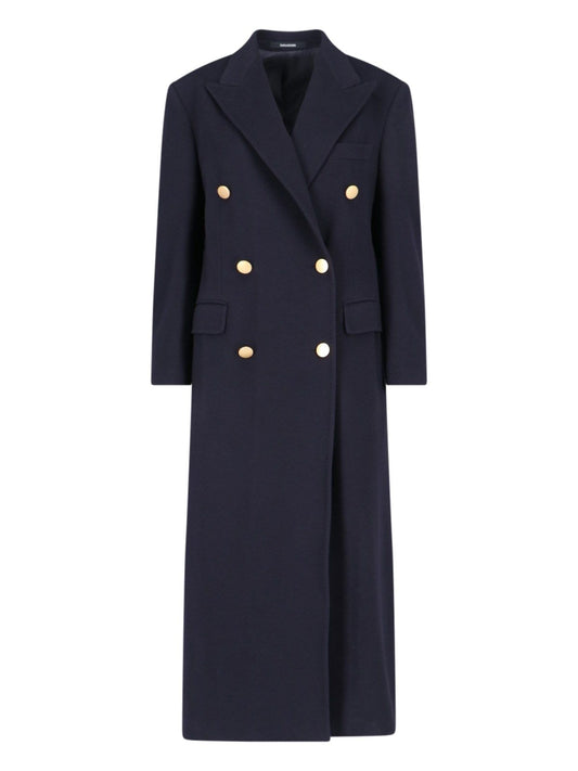 "Caitlyn" double-breasted maxi coat