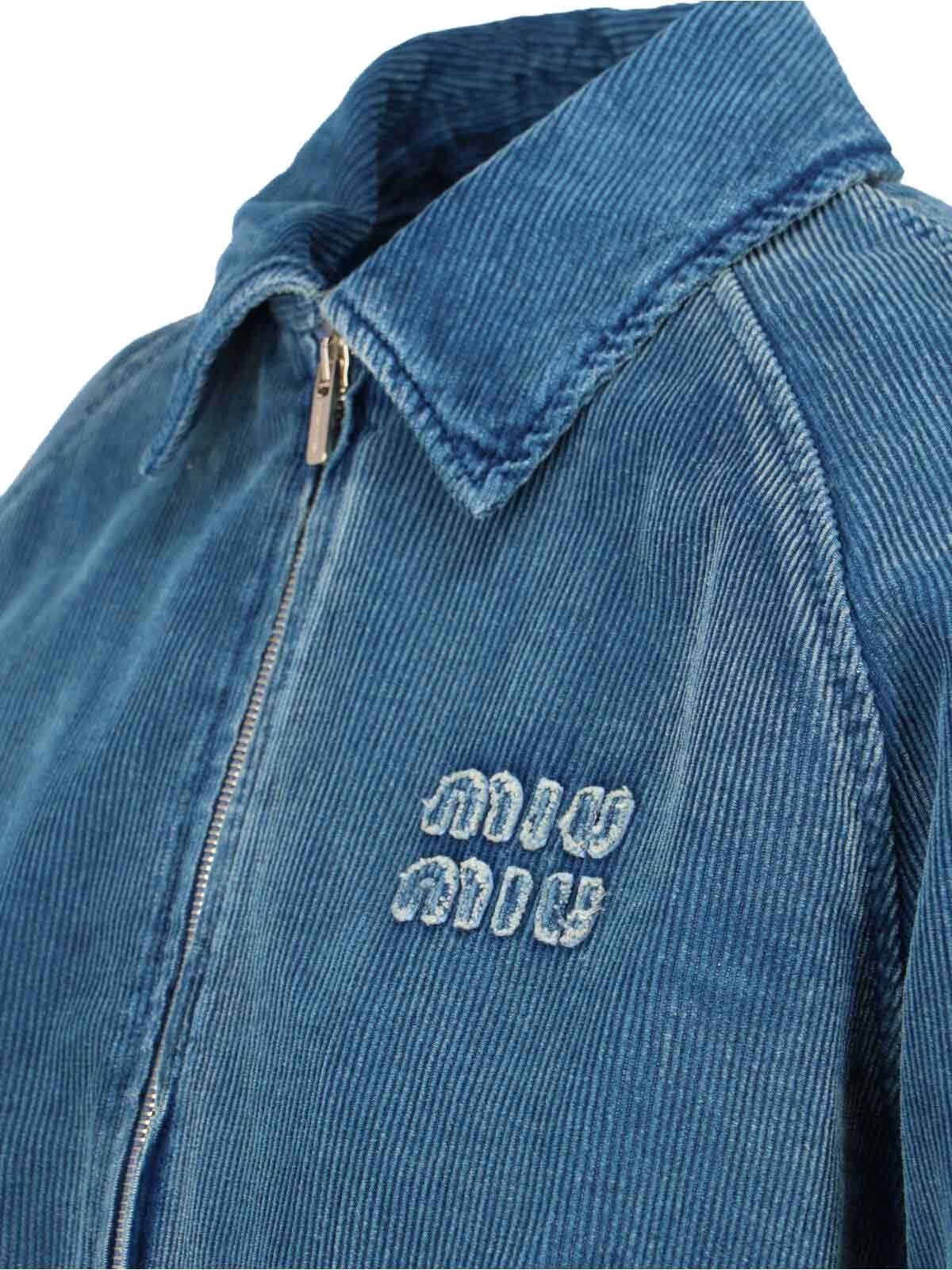 Bomber zip in denim