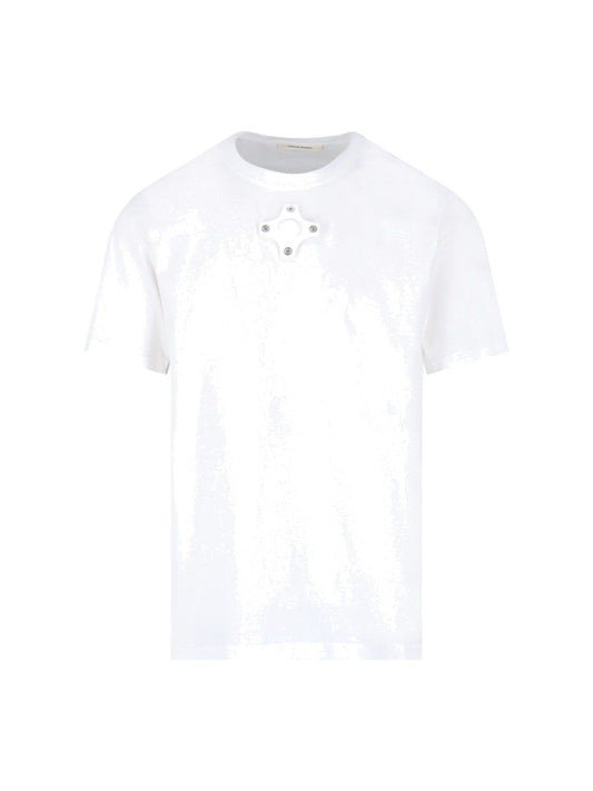 T-shirt dettaglio occhielli