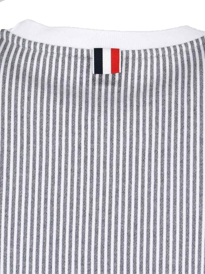 Striped crewneck sweatshirt