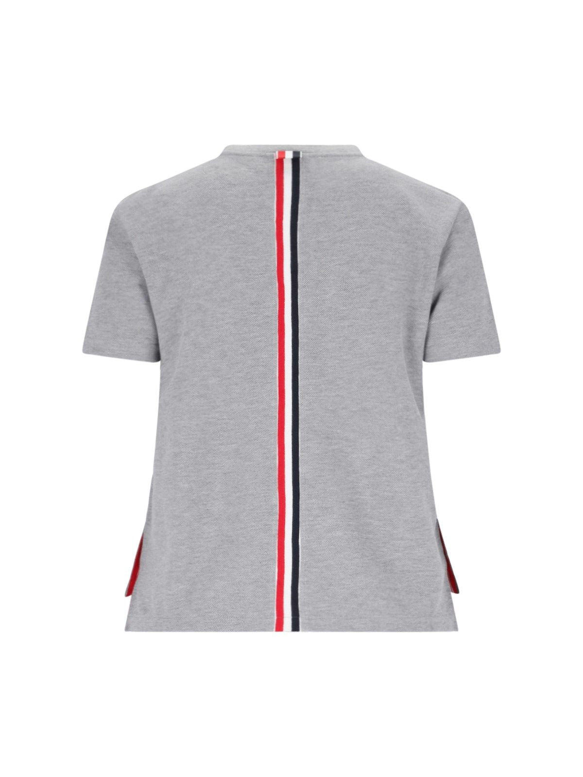 T-shirt dettaglio tricolore retro