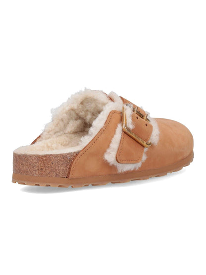 "Boston Bold Shearling" Mules