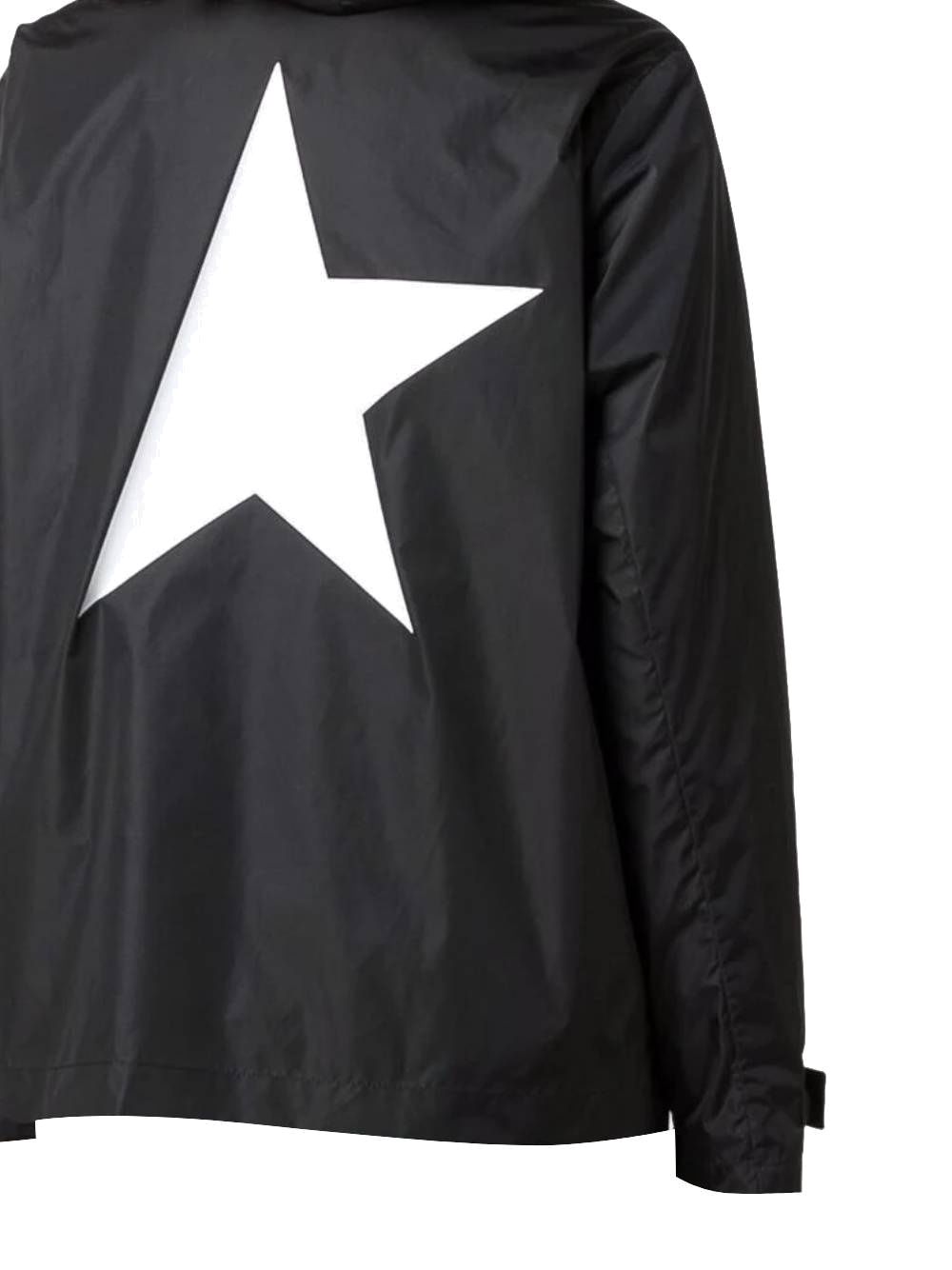 Black/white Daris star-print windbreaker jacket