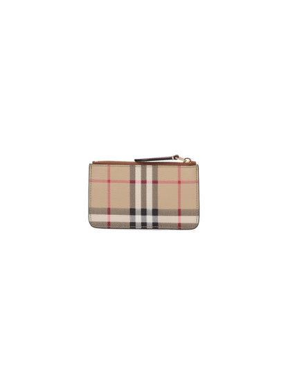 "Check" zip coin purse