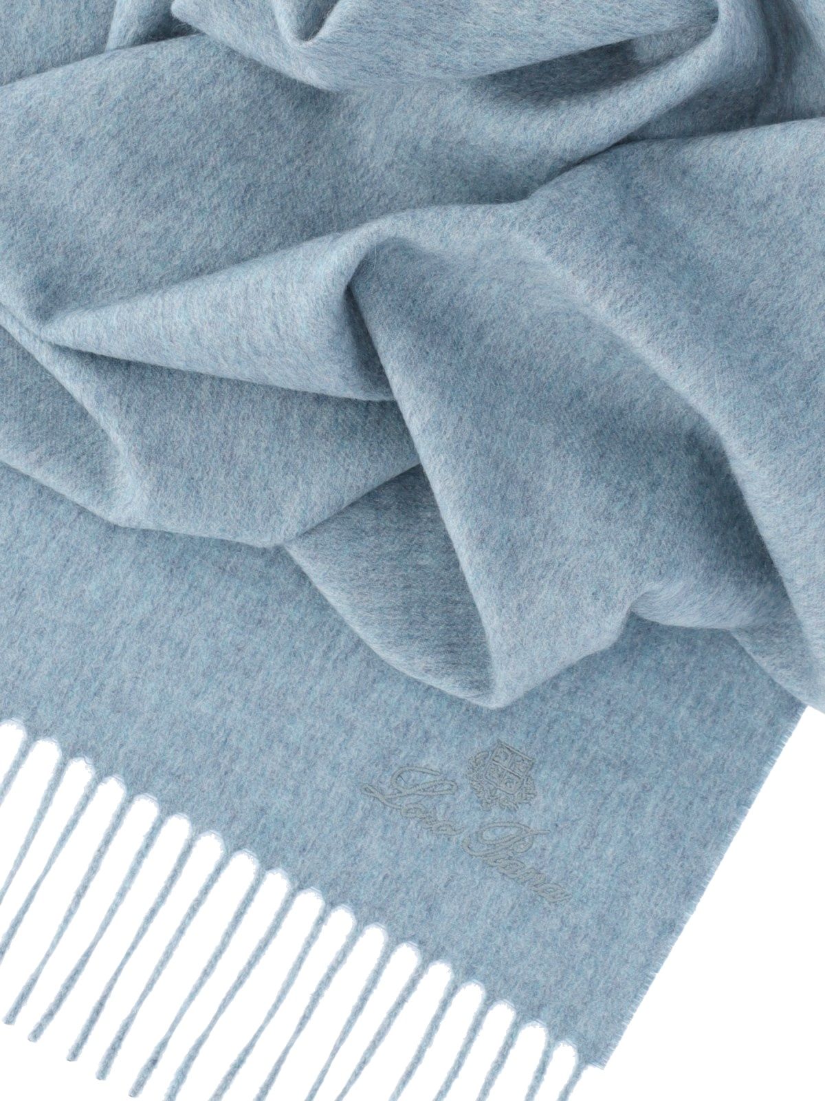 Sciarpa in cashmere grande logo