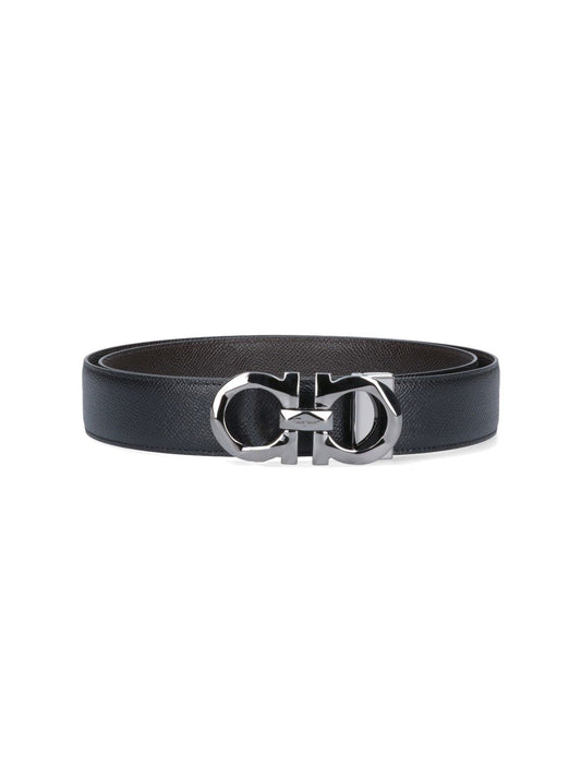 Reversible "Gancini" belt