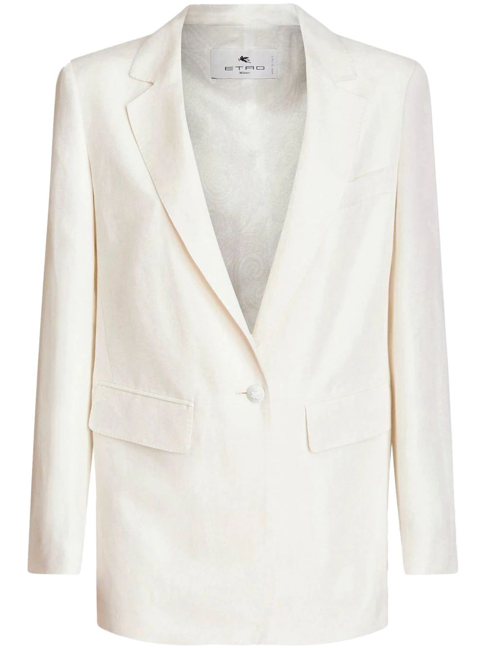 Single-breasted blazer with pockets