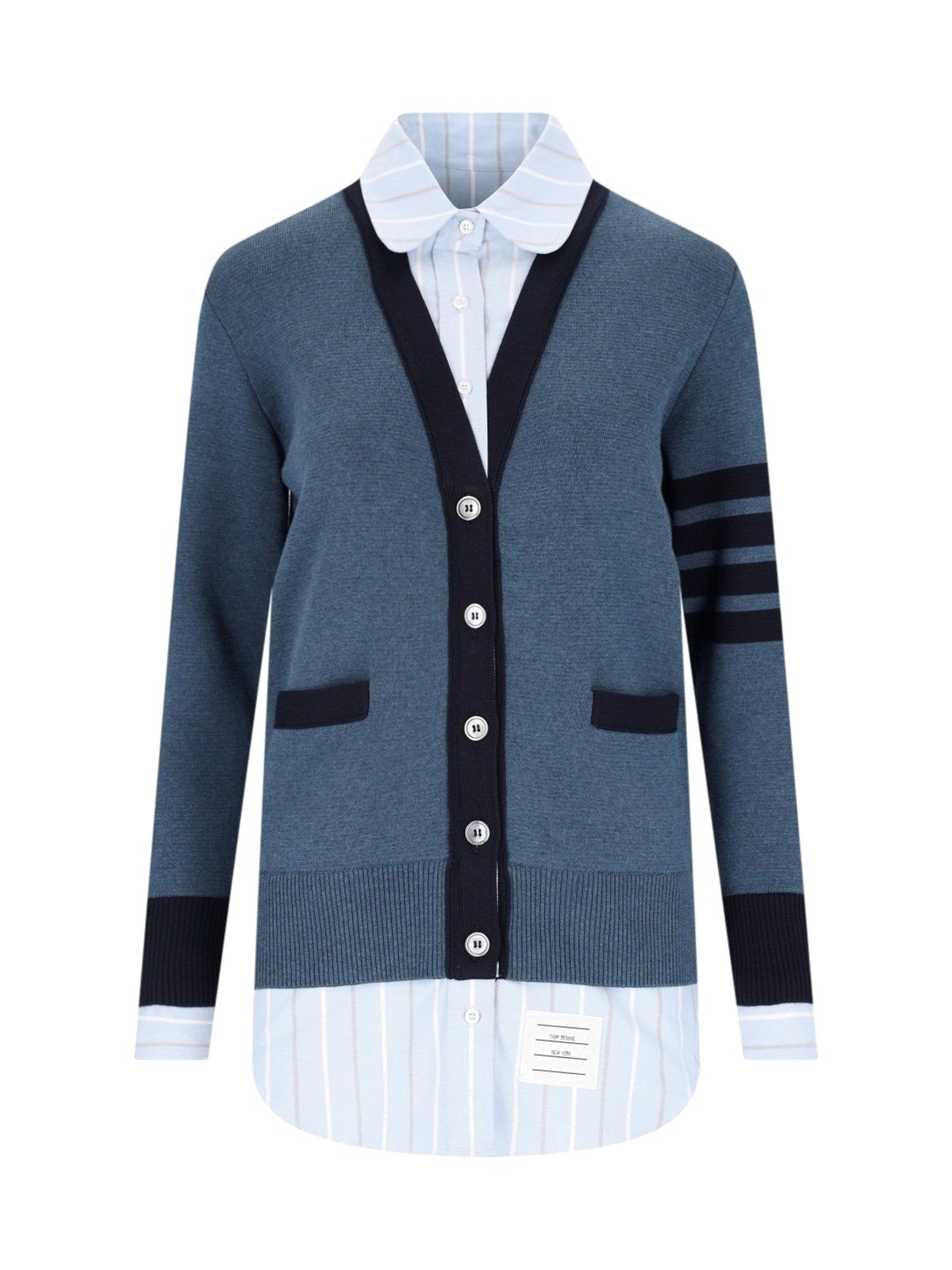 Cardigan dettaglio camicia