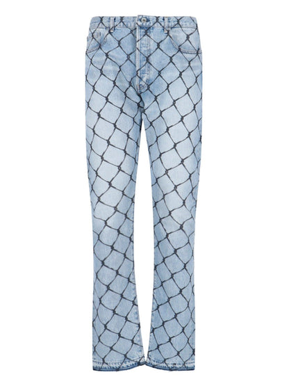 Hose mit „Cage“-Mesh-Print