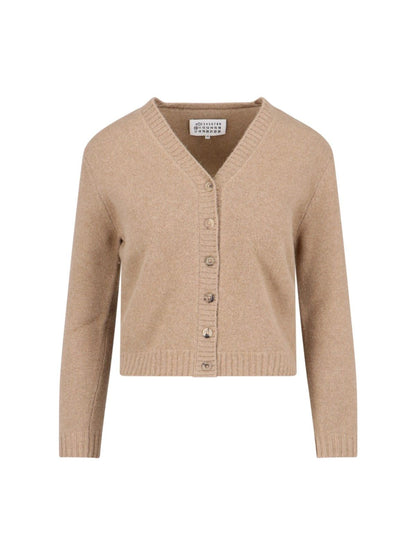 Wool crop cardigan