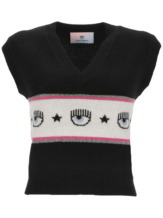 Chiara Ferragni Black Sweaters