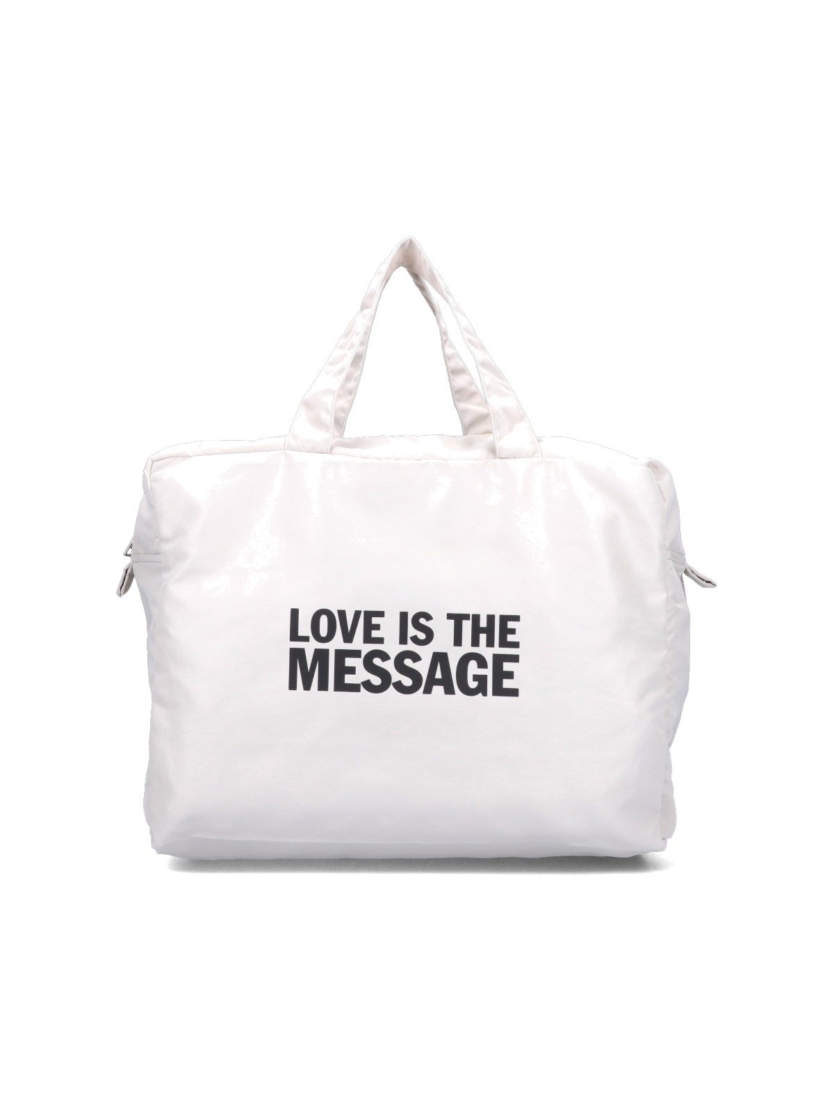 "Love is the Message" tote bag