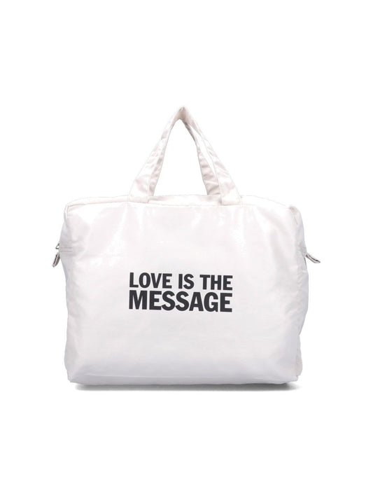 Borsa tote "Love is the Message"