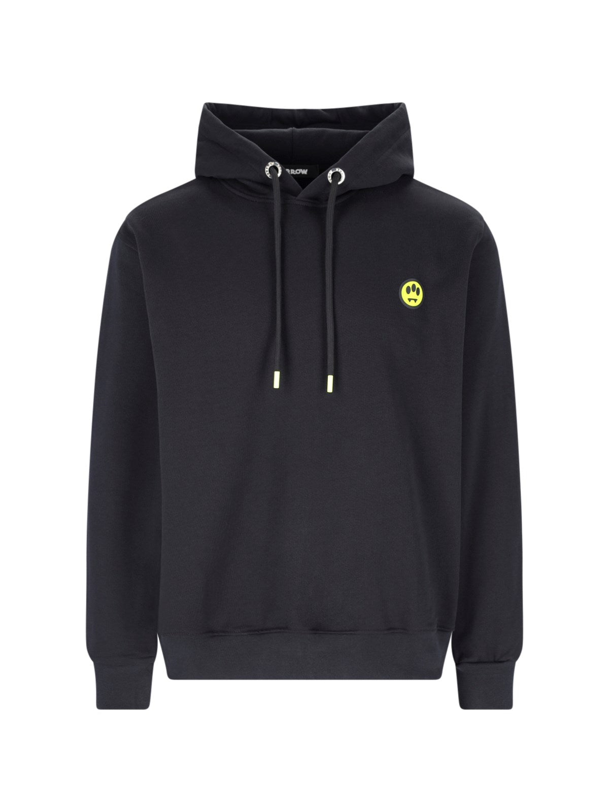 barrow black logo hoodie