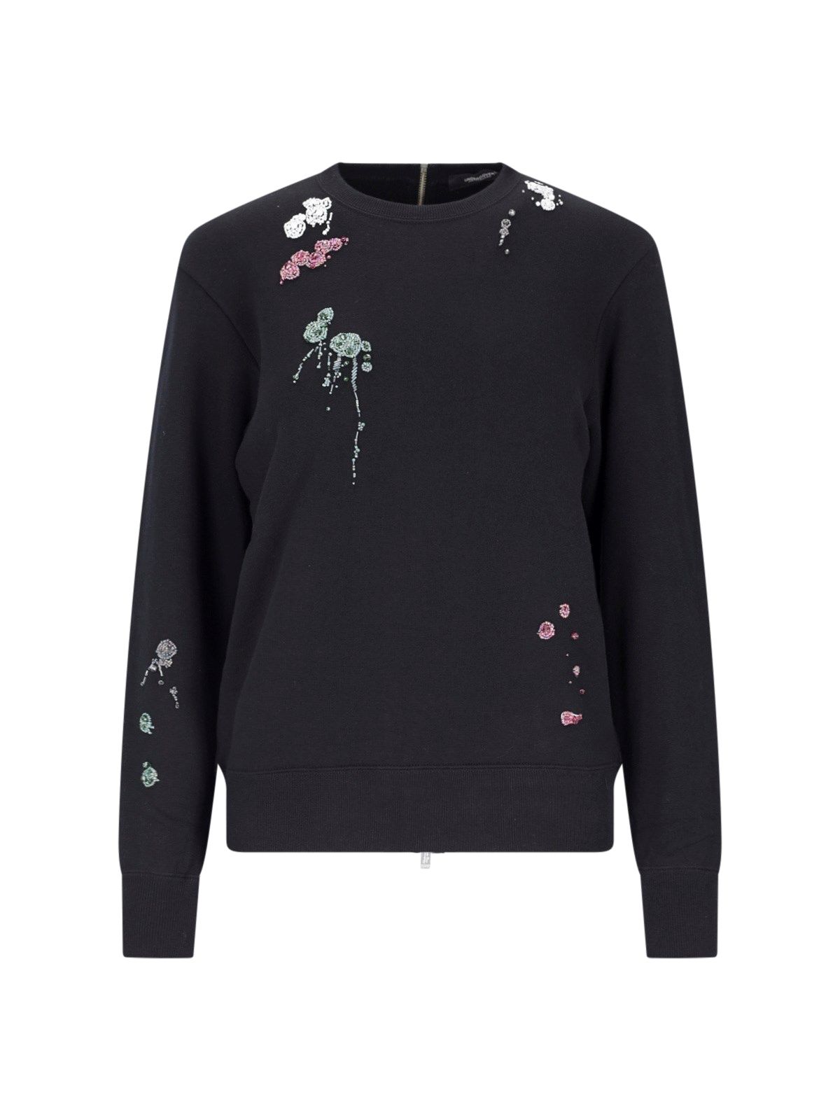 Crewneck sweatshirt with embroidery