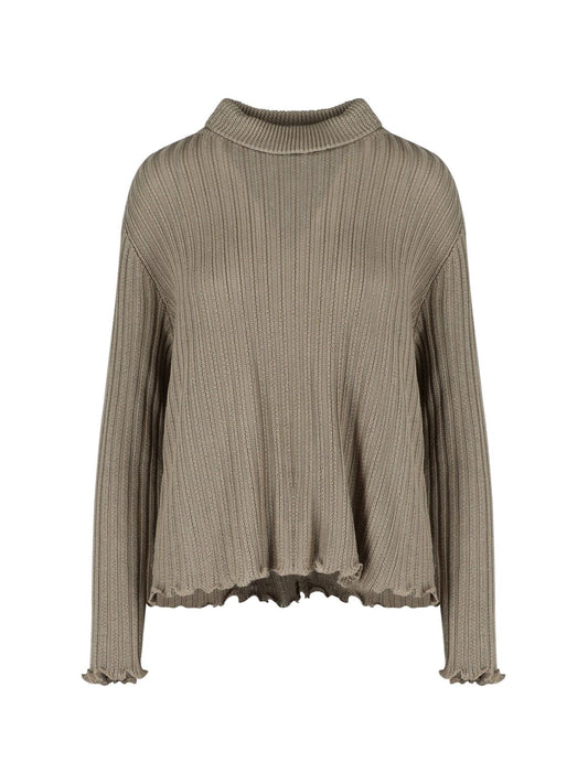 Pullover mit weitem Saum