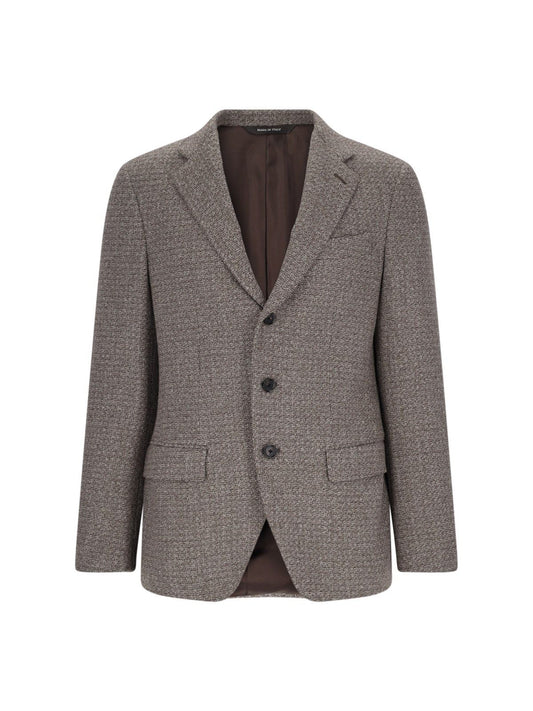 Blazer monopetto in lana vergine