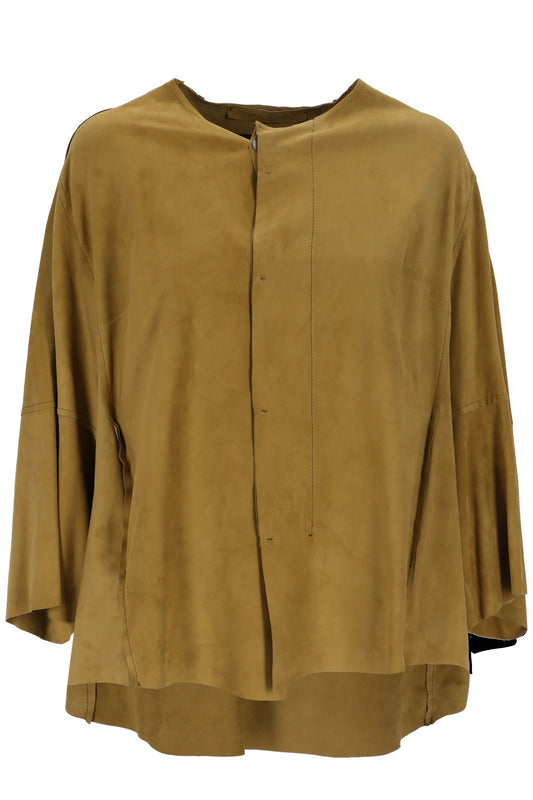 Suede blouse