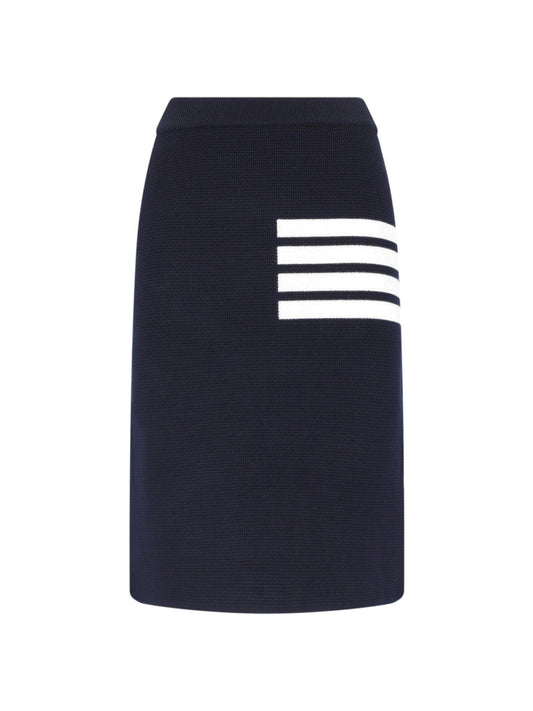 "4-Bar" Midi Skirt