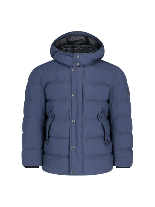 Hooded down jacket